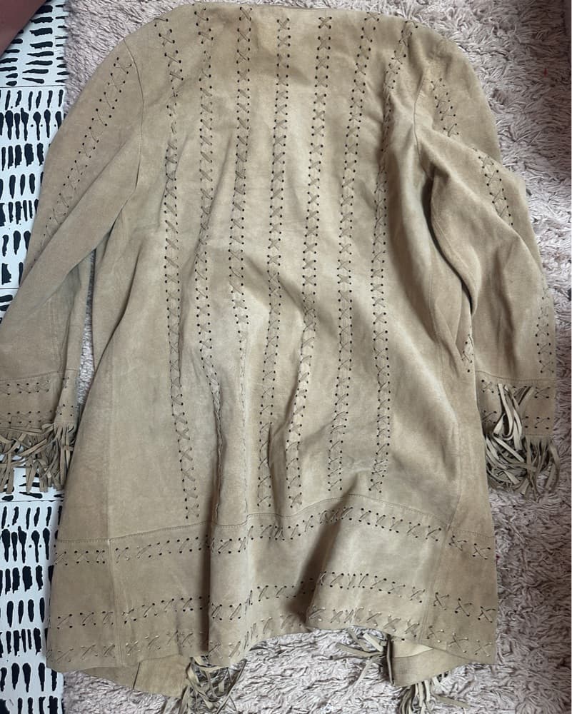Fringe Leather Jacket - Image 2