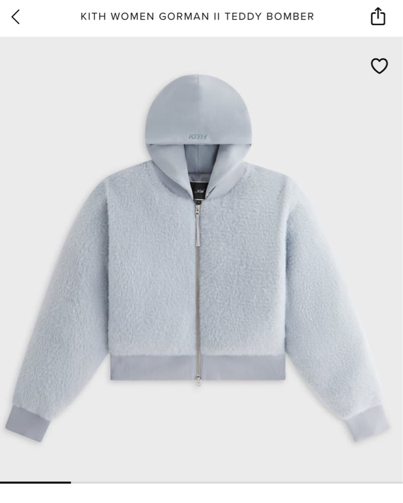 Kith Women Gorman II Teddy Bomber - Image 1