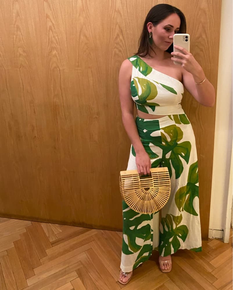 Farm Rio One-Shoulder Jumpsuit - Image 2