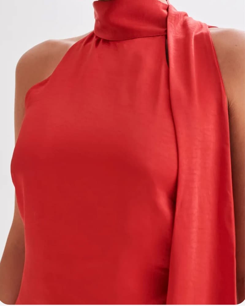 MESHKI AUBRIELLA HALTER MINI DRESS - Image 3