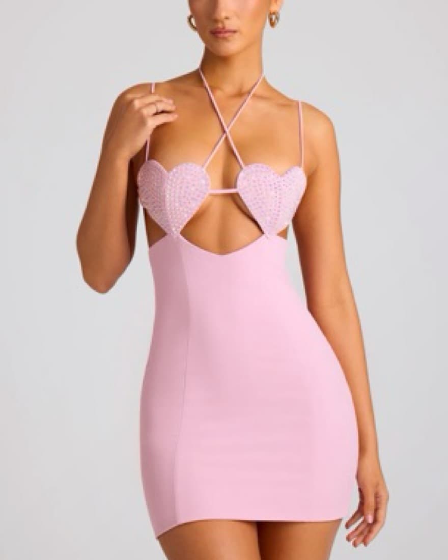 PINK HEART DRESS - Image 1