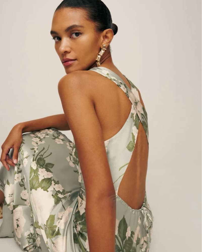 Reformation Anaiis Silk Dress - Image 2