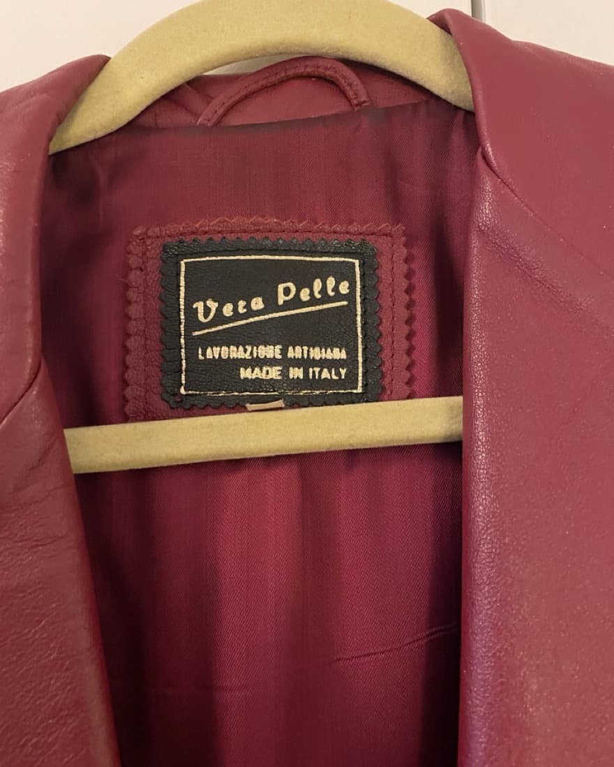 Vera Pelle Vintage Italian Leather Coat  - Image 2