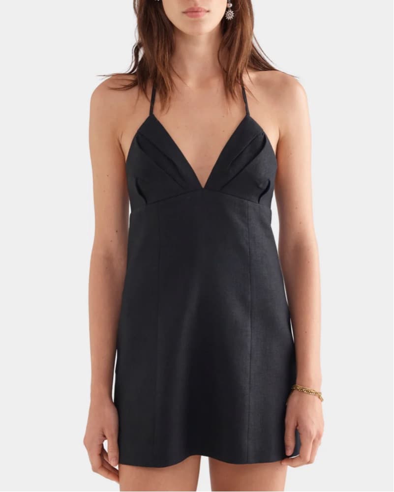 Venroy Black Mini Dress - Image 1
