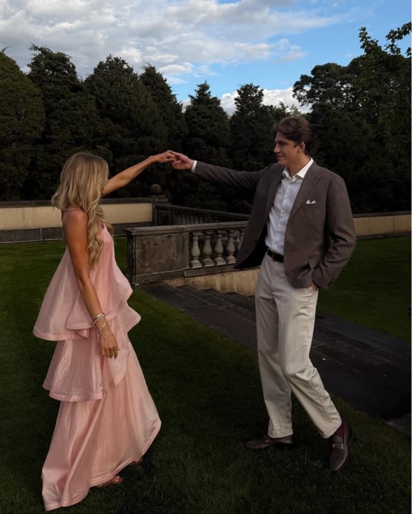 Elliatt Tiered Pink Gown - Image 6