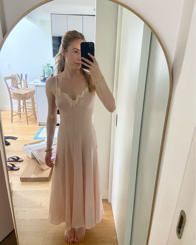 Marina Moscone Pink Wool Dress  - Image 5