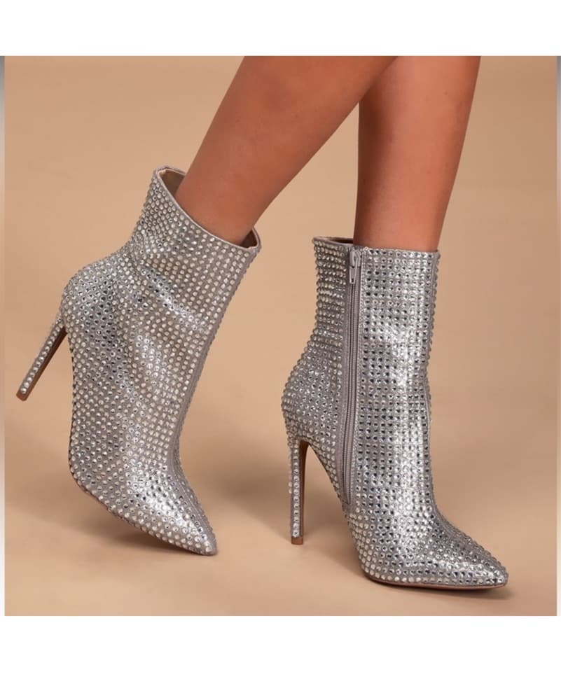 Steve Madden Winnings Rhinestone Boots  - Image 1