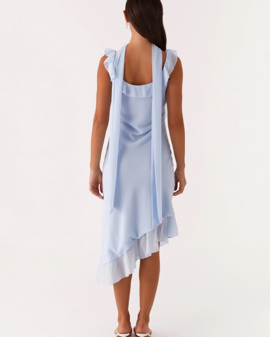 Baby Blue Midi Dres - Image 3