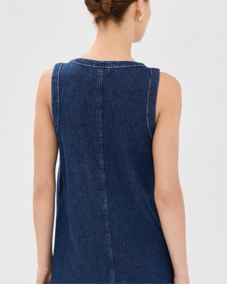 Reformation Tropez Denim Mini Dress - Image 2