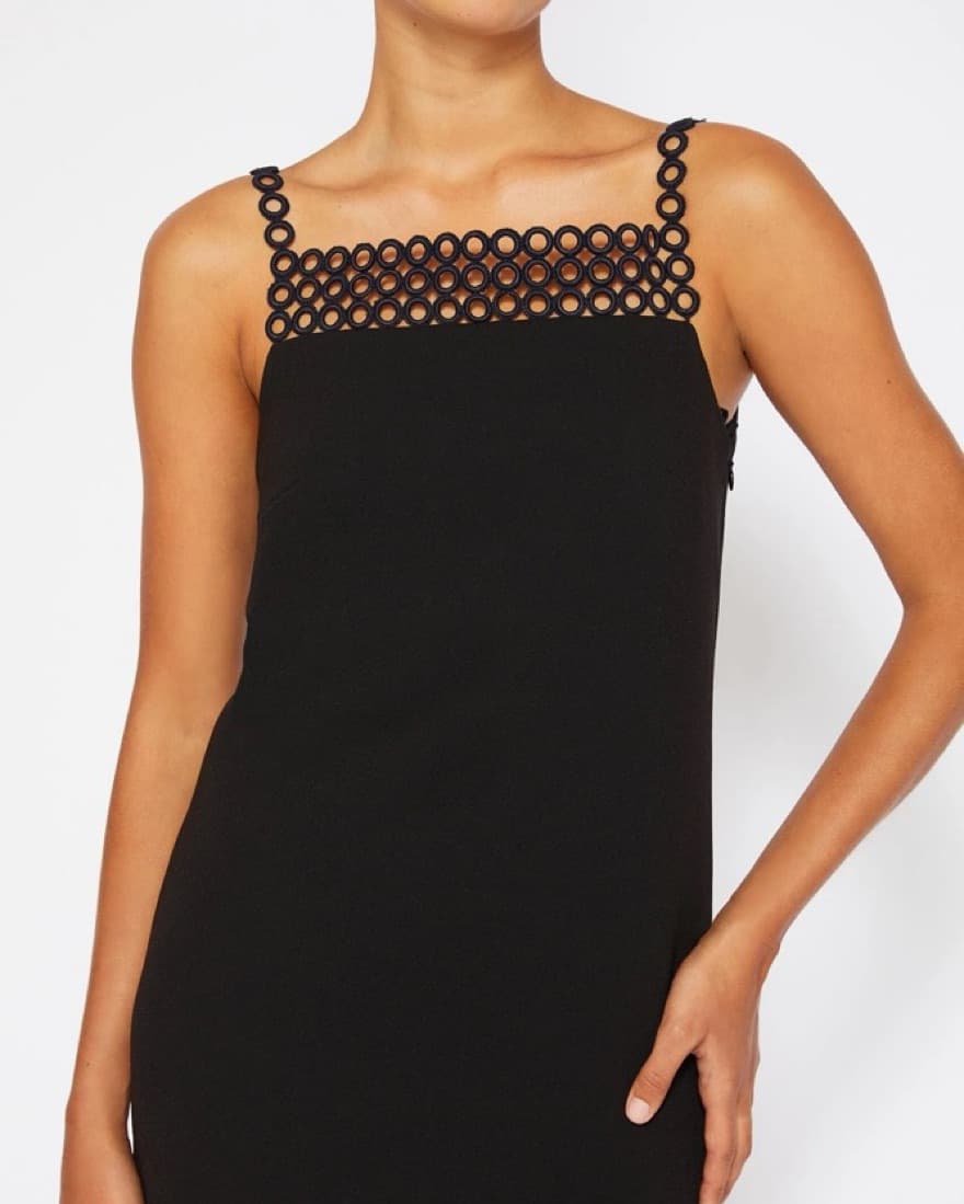 Simkhai Black Mini Dress - Image 6