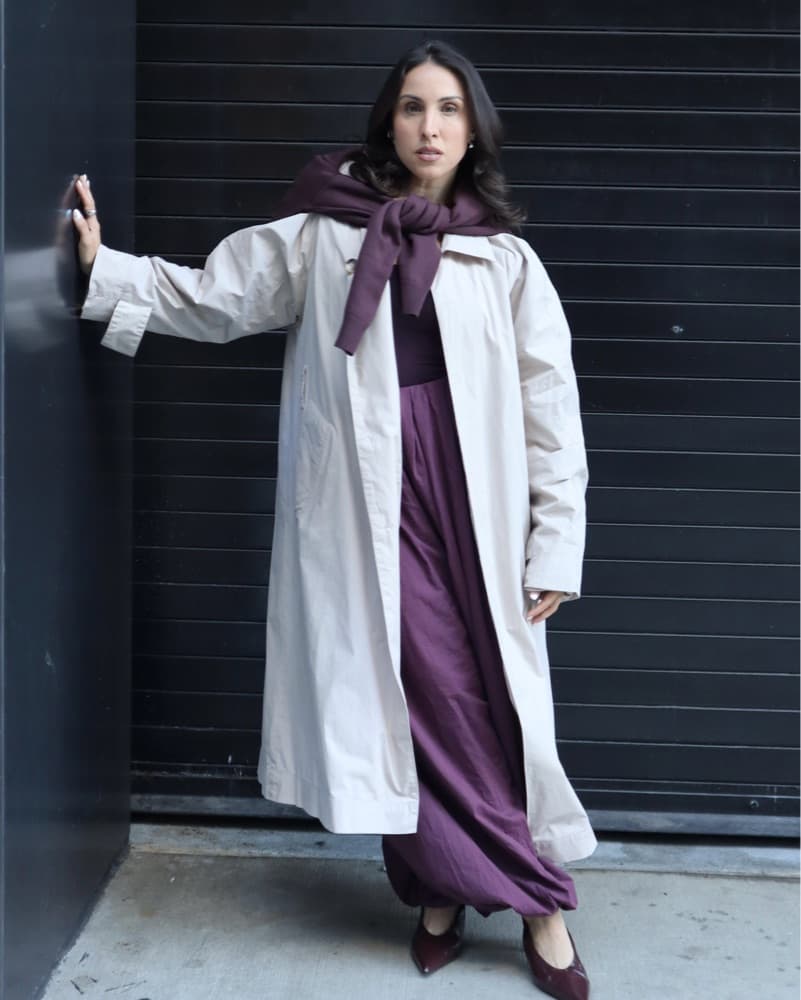 Plum Balloon Pants + Matching Sweater  - Image 2