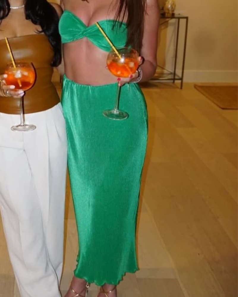 Beginning Boutique Green Maxi Dress set - Image 1