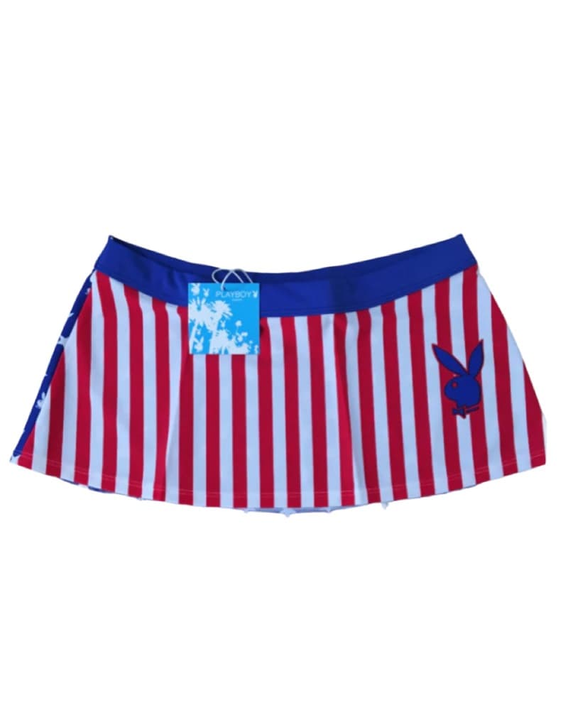Patriotic Playboy Swim Skirt - Image 1