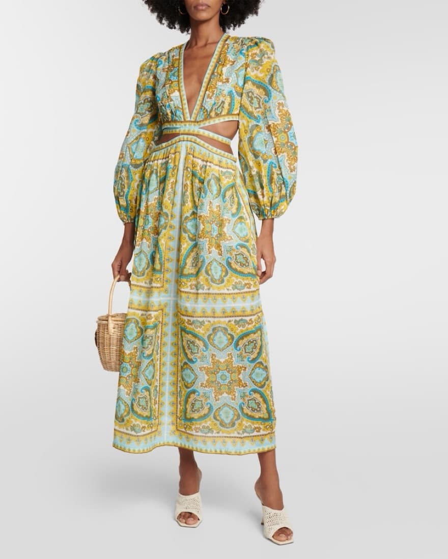 ZIMMERMANN Halcyon cutout paisley dress - Image 1