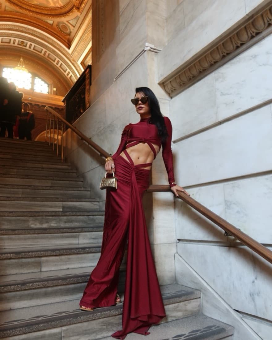 Burgundy Two Piece Set - Image 3