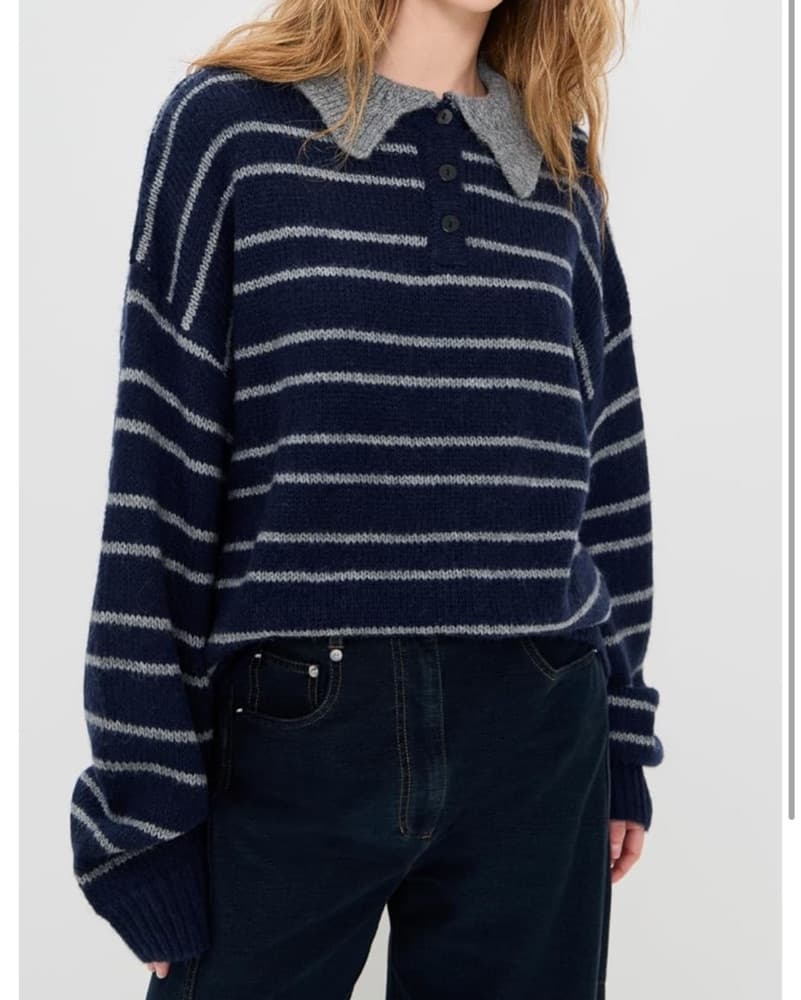 Cozy Striped Knit Pullover - Image 2