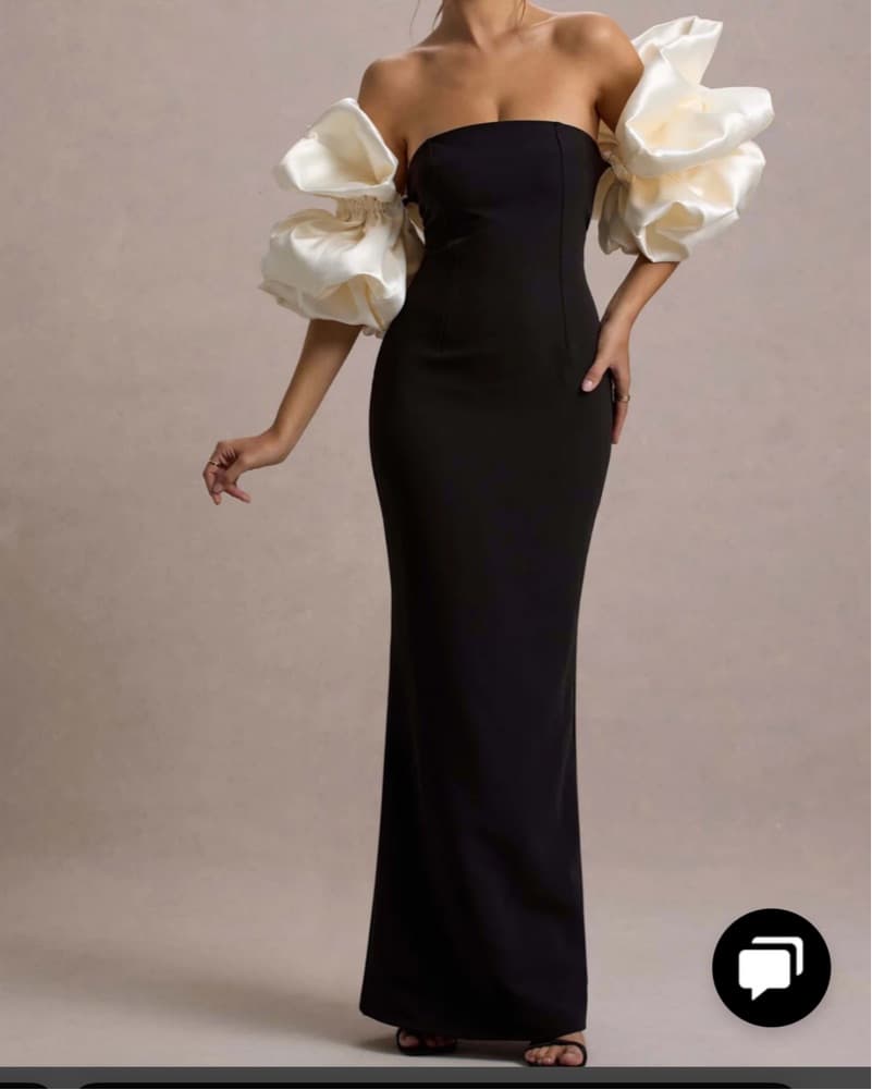 Club London -Black And White Formal Gown - Image 2