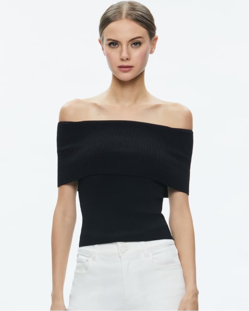 Off-the-Shoulder Sweater Top - Image 2