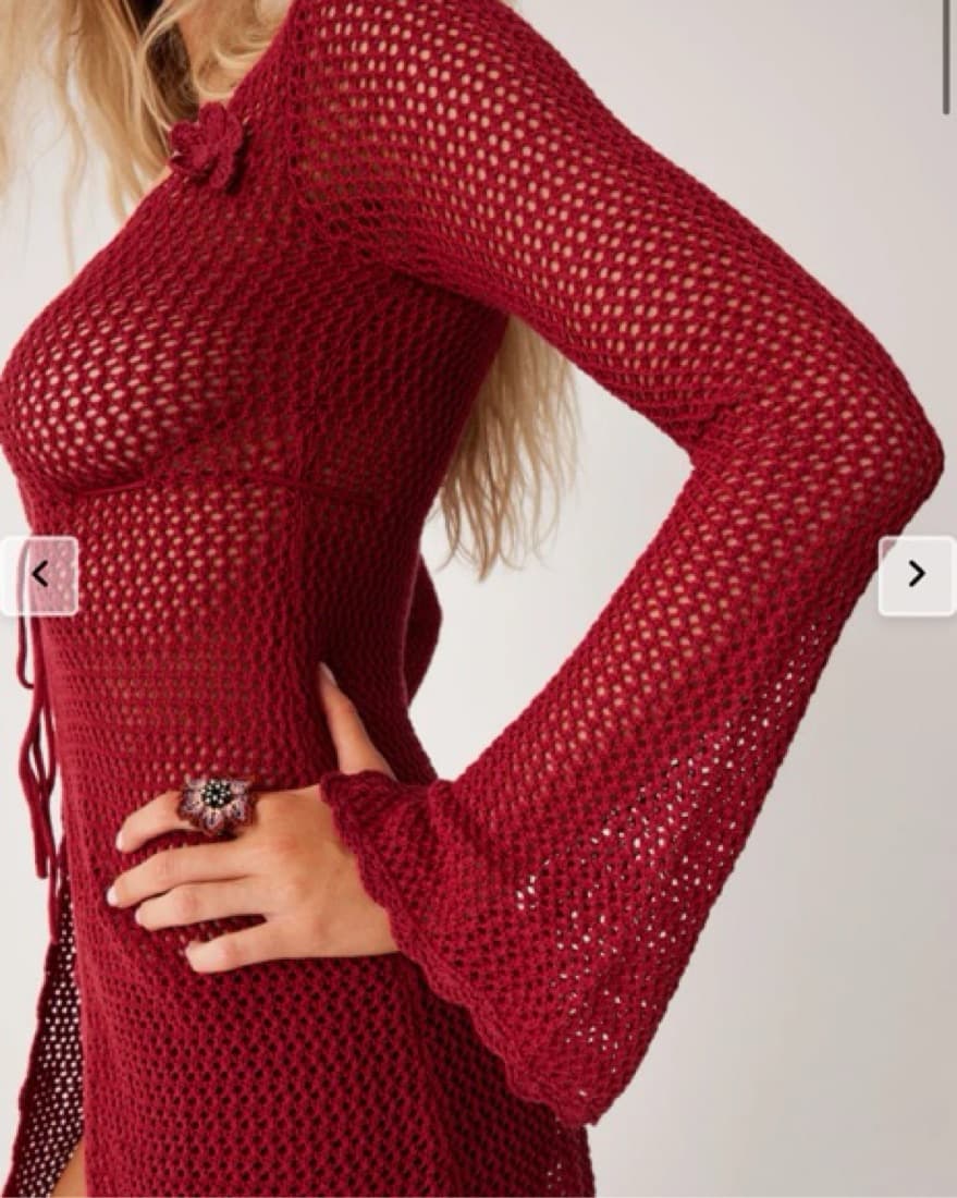 Frankies Collette Crochet Tunic/Shorts - Image 3