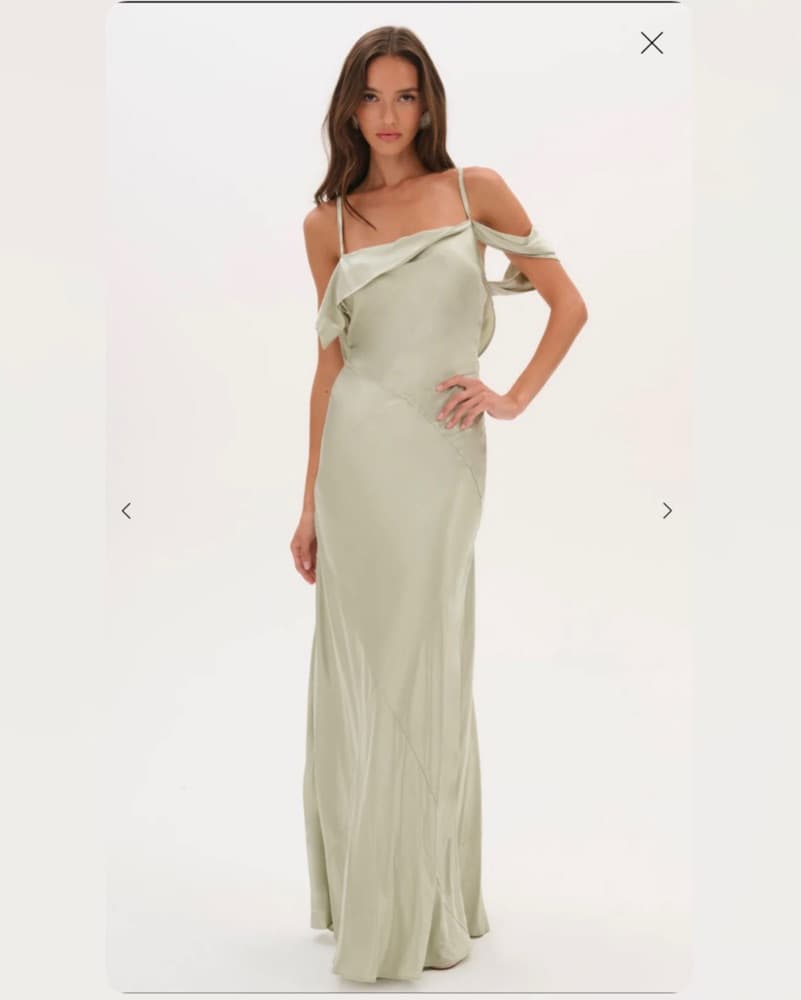 Elegant Satin Slip Maxi Dress - Image 1