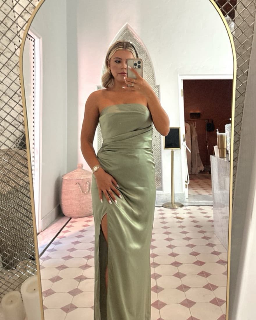 Reformation Barrow Silk Dress  - Image 2