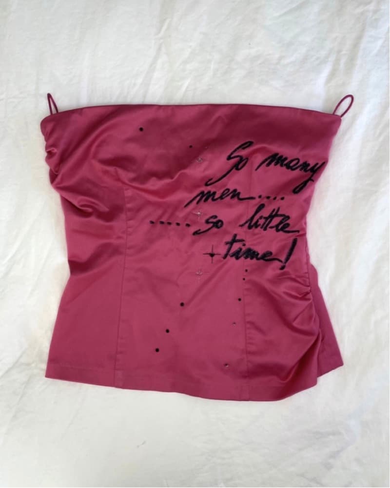 RARE Miss sixty Pink Corset Top - Image 1