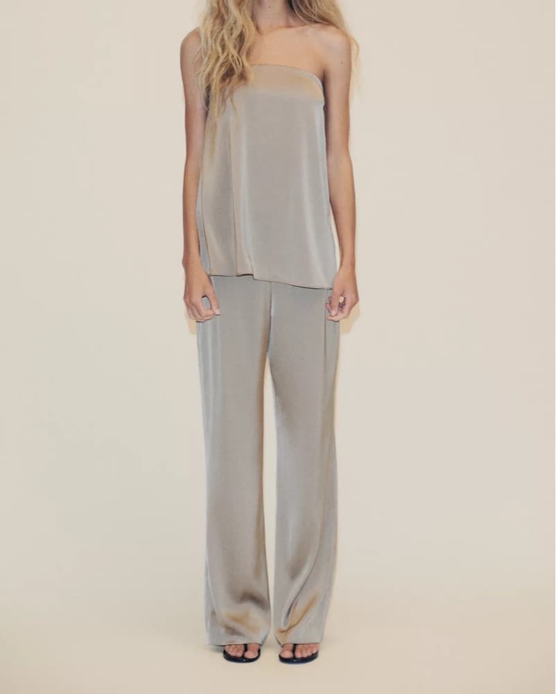 Zara Satin Pants - Image 1