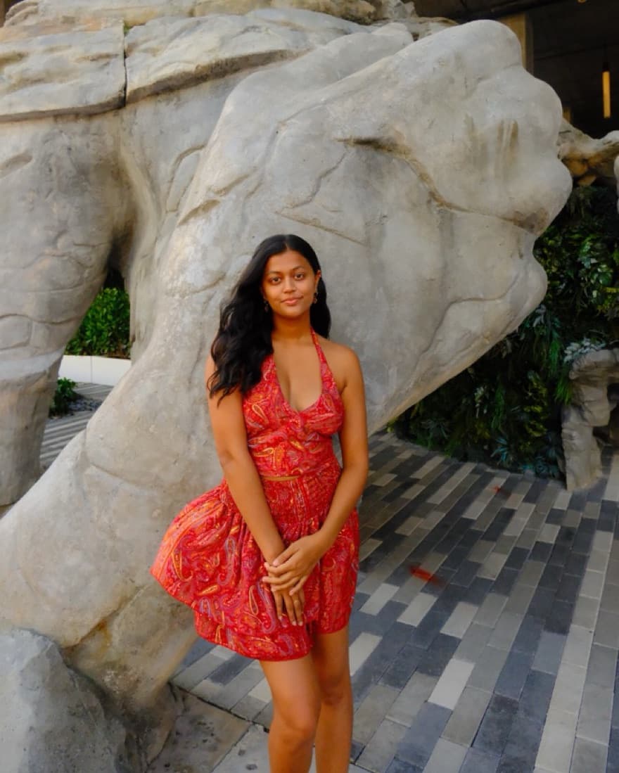 Red Halter Top + Skirt - 2 Piece Set  - Image 1