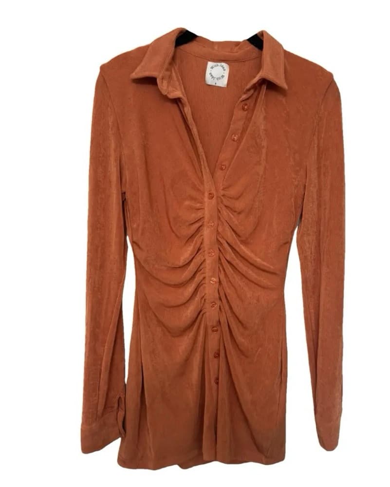 With Jean Button Up/down Dress - Image 2