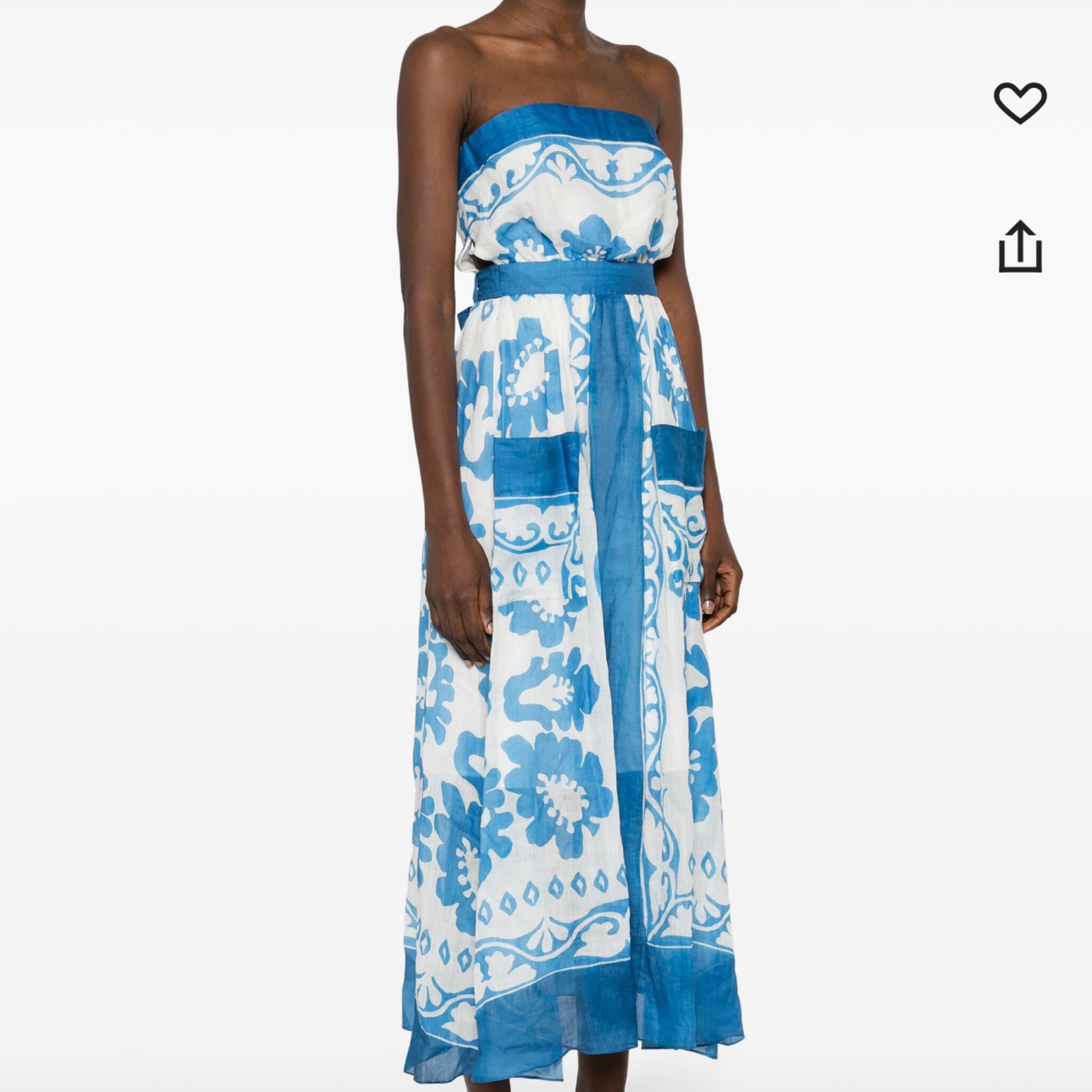Sandro Floral Strapless Dress  - Image 2