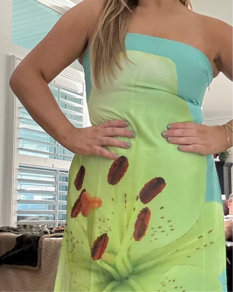 Peppermayo Strapless Maxi Dress - Image 2