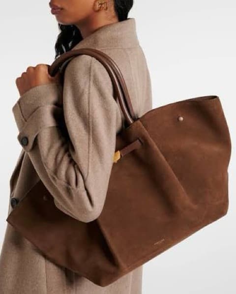 Demellier New York Bag in Mocha Suede - Image 3