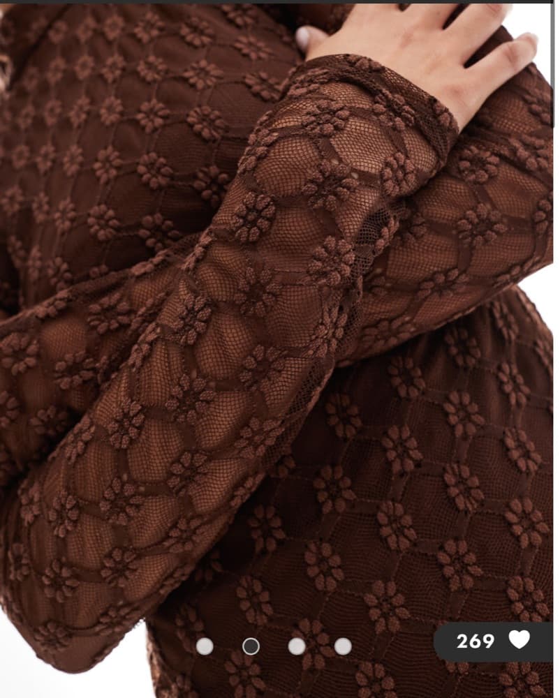 Bardot long sleeve lace maxi dres - Image 2
