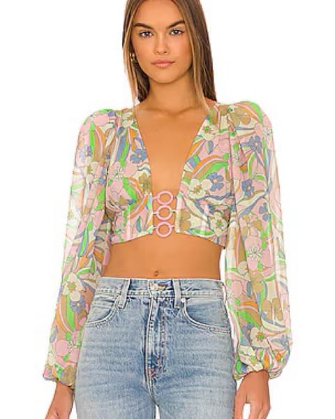 For Love & Lemons Guinevere Top - Image 1