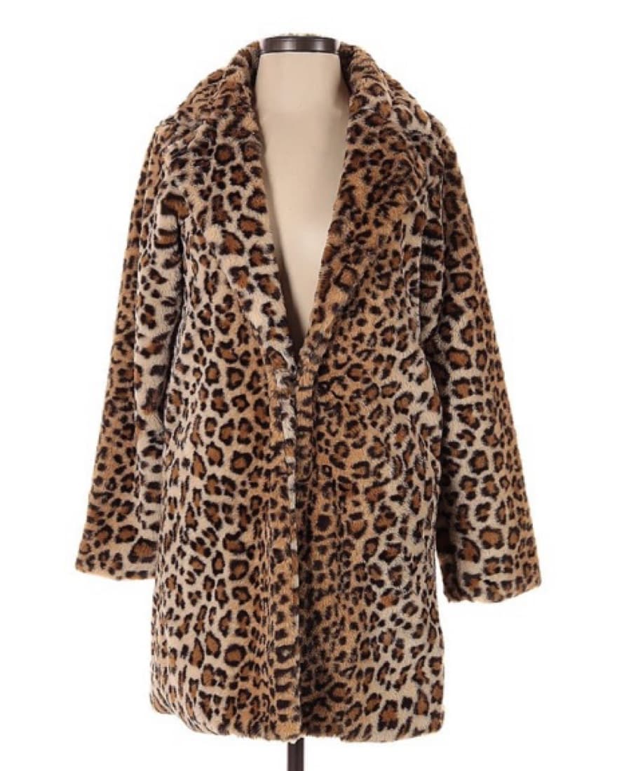 I Am Gia Leopard Faux Fur Jacket - Image 1
