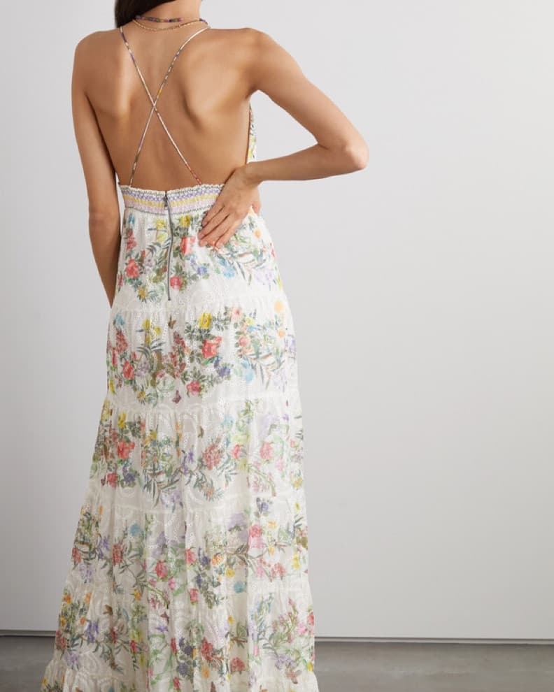Alice + Olivia Karolina Embroidered Maxi - Image 3