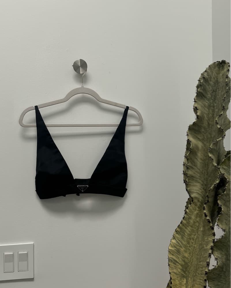 Sleek Prada Plunge Bralette - Image 4