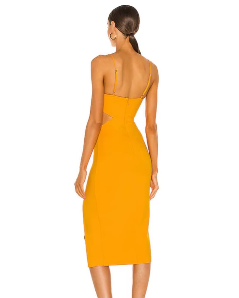 Haydon Dress In Canary Yellow - Image 3