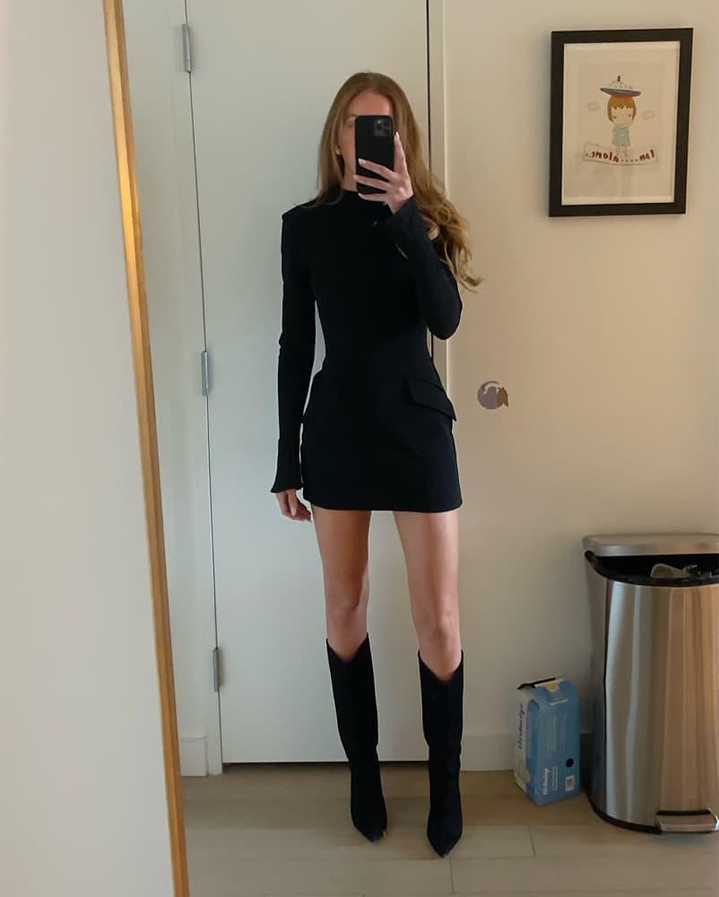 House Of CB Mahlia Black Mini Dress - Image 3