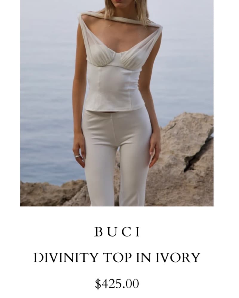 Elegant Ivory Divinity Top - Image 3