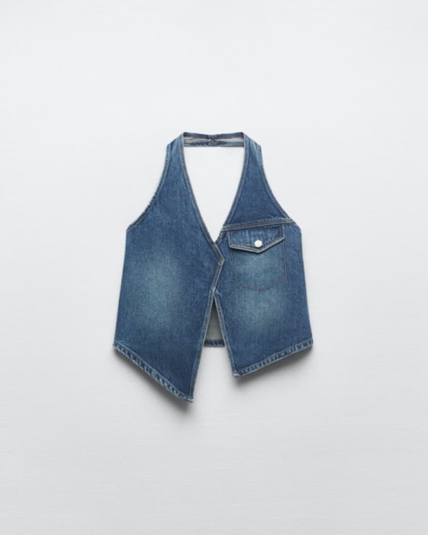 Denim Halter Top  - Image 1
