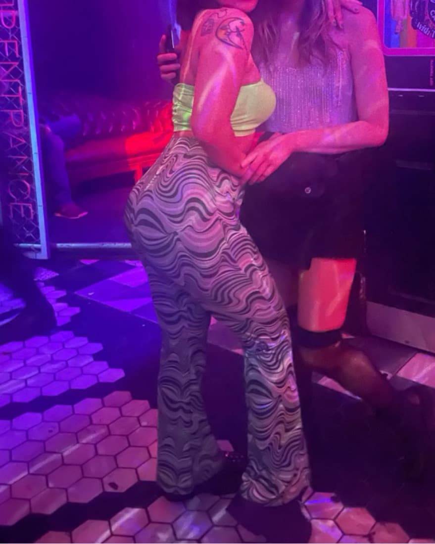 Green Funnky Disco Pants - Image 2