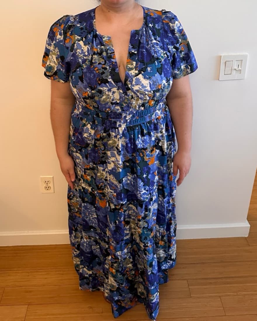 Anthropologie Blue Maxi Dress - Image 2