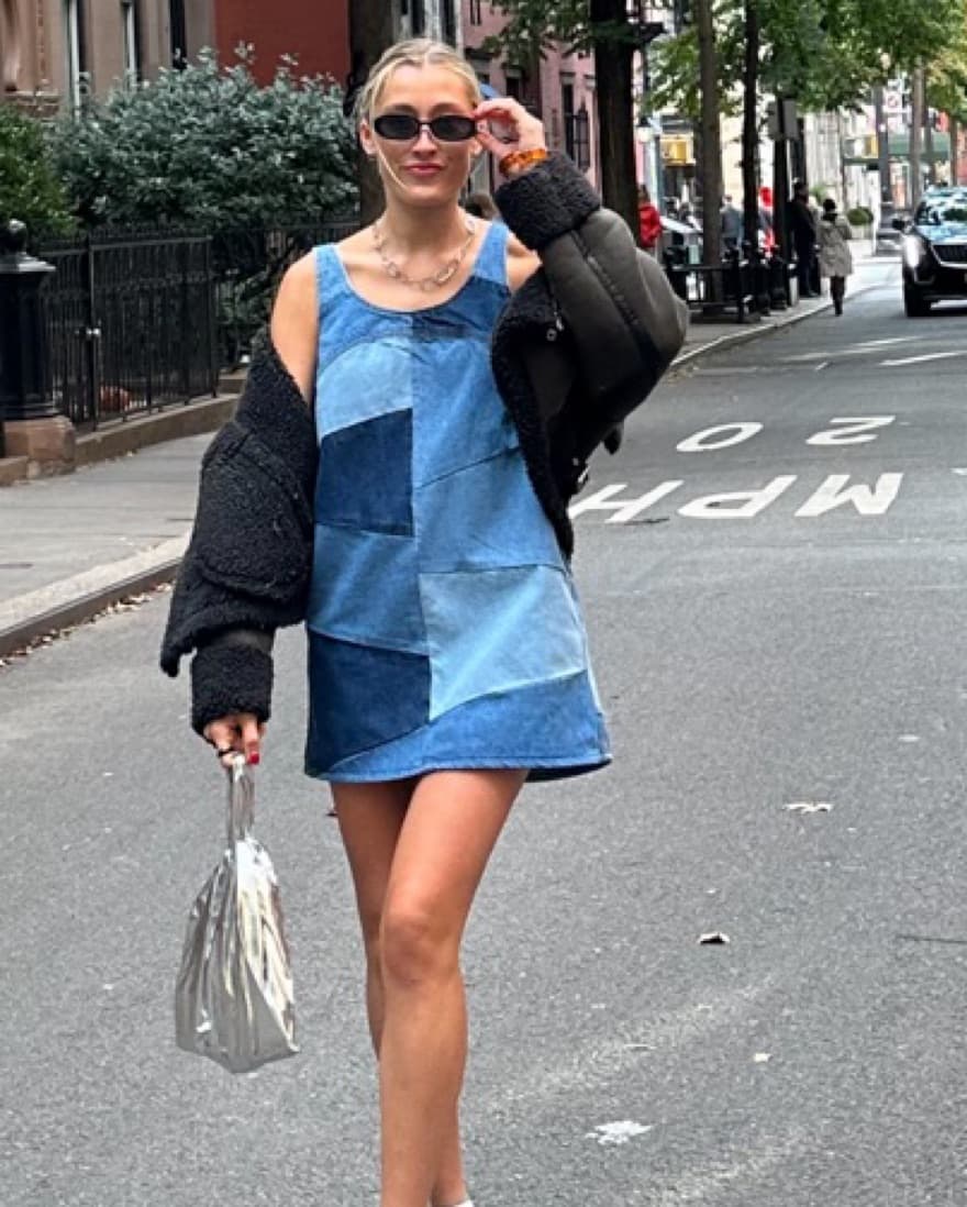 Frame Denim Mini Dress - Image 1