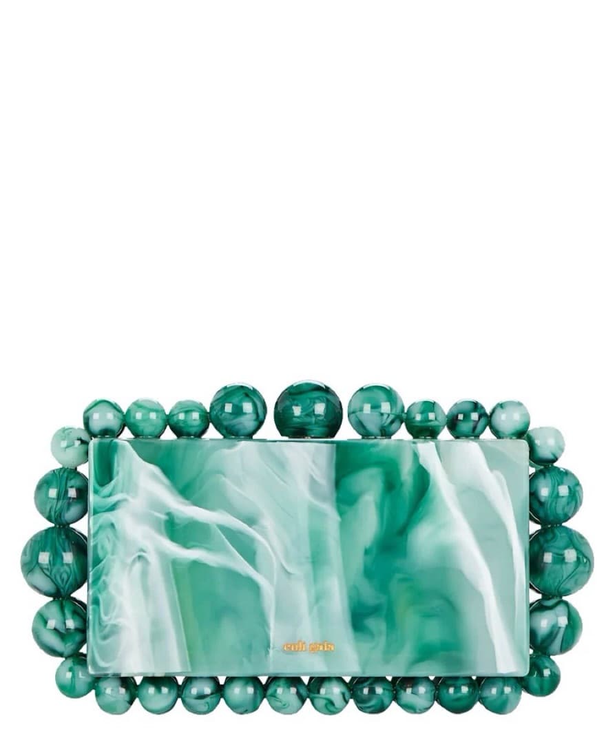 $400 Cult Gaia Eos Clutch - Sage - Image 1