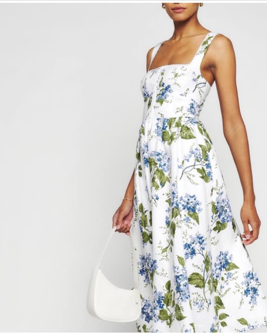 Reformation - Tagliatelle Linen Dress - Image 1