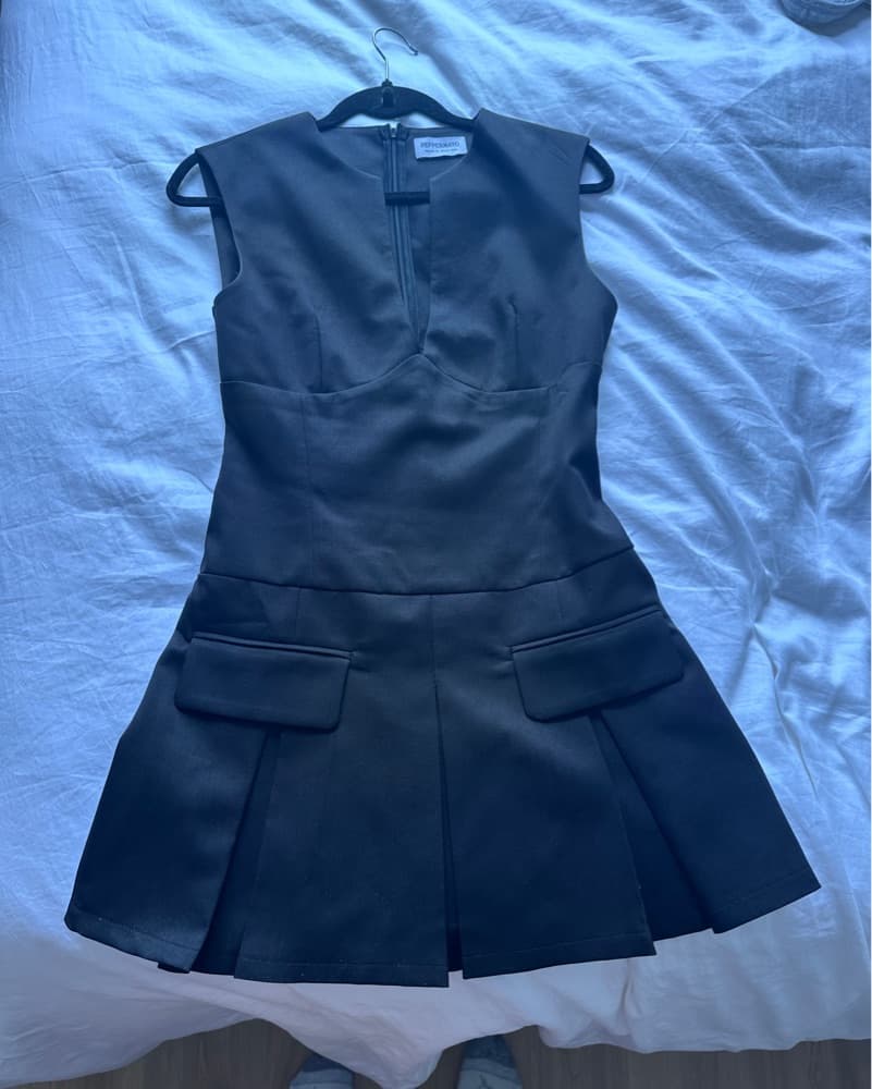 Peppermayo Pleated Mini Dress - Image 2