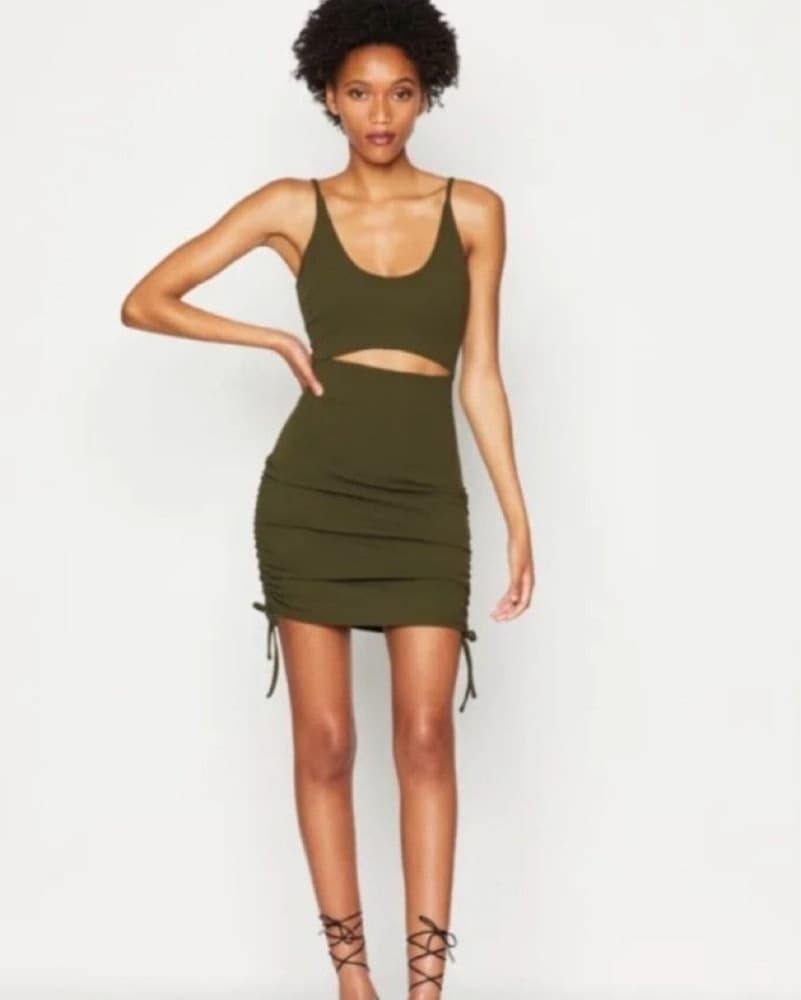Olive Green Bodycon Bcbg - Image 1