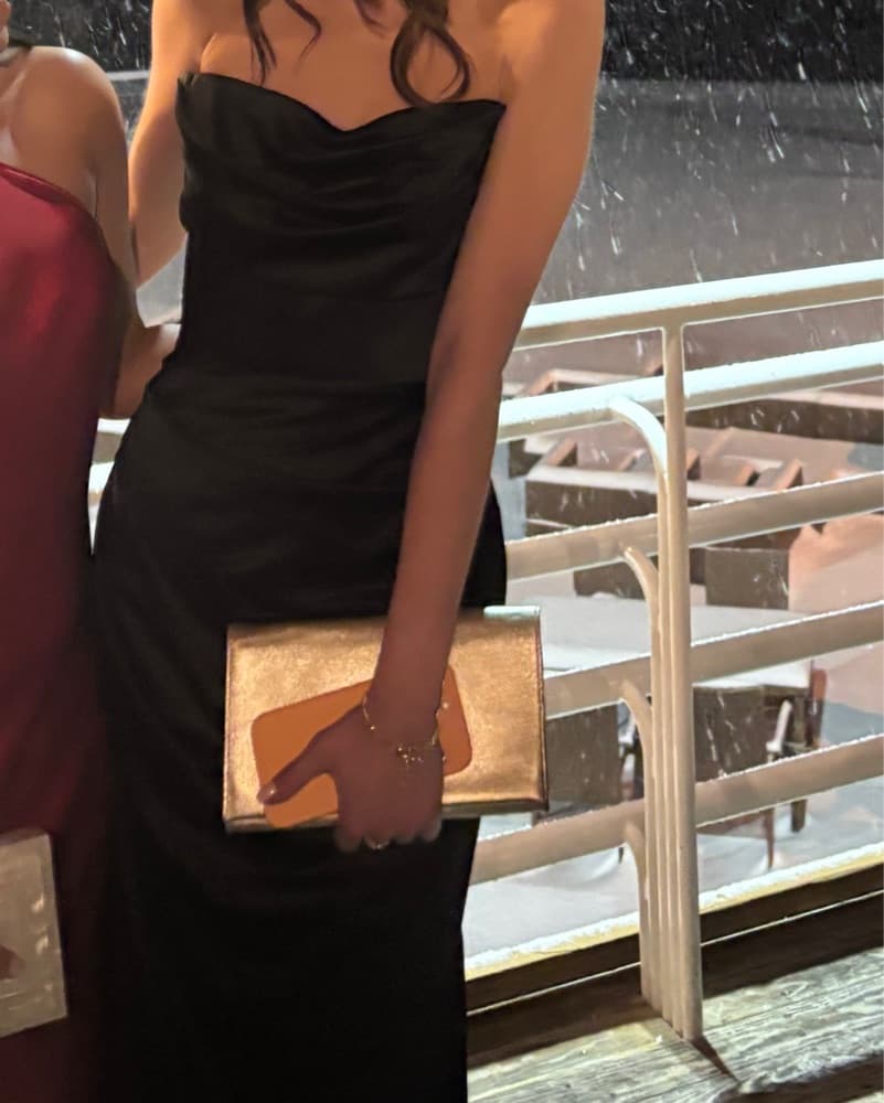 Stunning Strapless Black Gown - Image 2