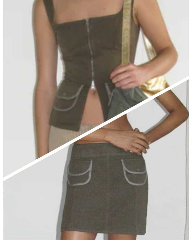 Paloma Wool Top And Skirt Set - Image 1